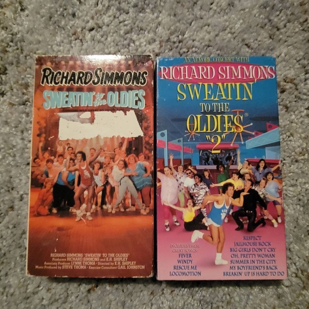 Richard Simmons Sweatin' to the Oldies VHS Set